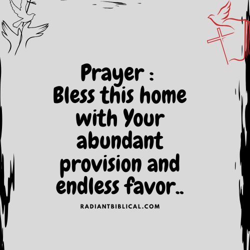 Blessing and Prosperity in Our Christian Home