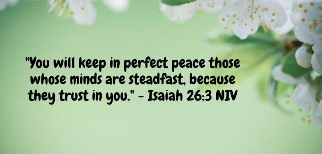 Peace and Comfort in God's Presence