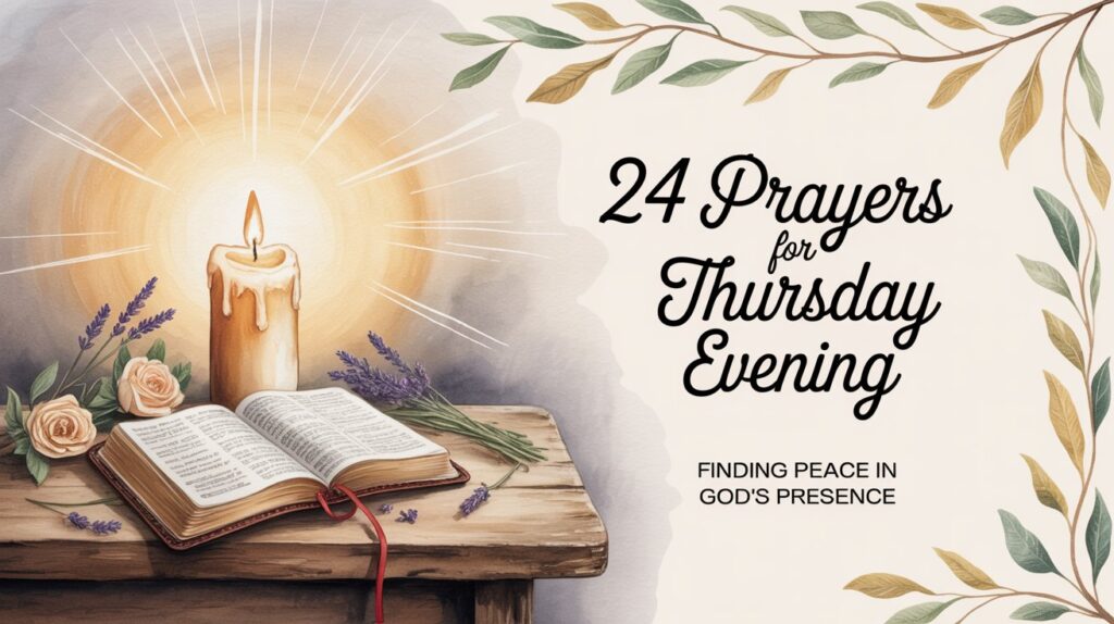 24 Prayers for Thursday Evening: Finding Peace in God's Presence