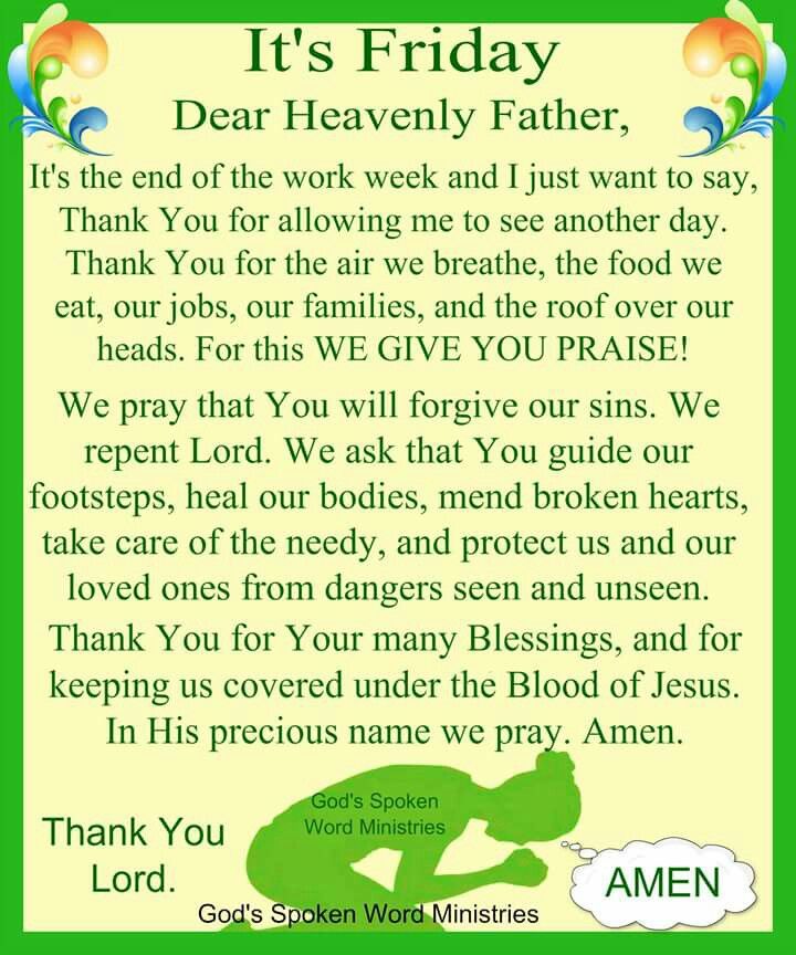 18 Prayers for a Blessed Friday Night