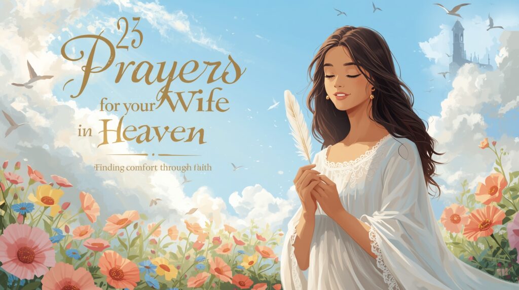 23 Prayers for Your Wife in Heaven: Finding Comfort Through Faith